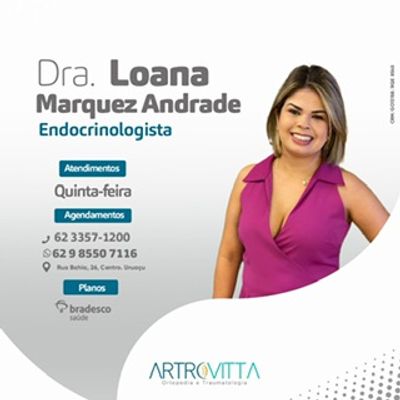 Foto do(a) Loana Marquez Andrade Endocrinologista Uruaçu